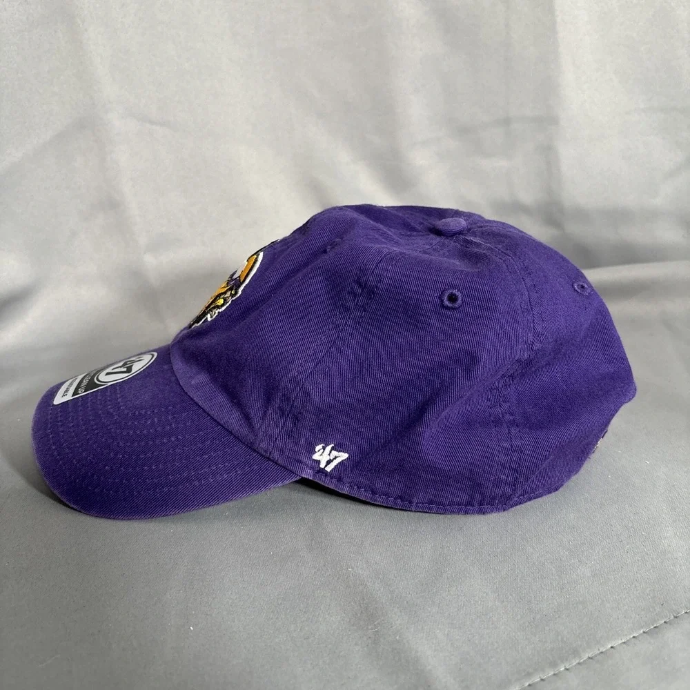 47 Minnesota Vikings Clean Up Hat Purple NFL Adjustable Strapback Dad Cap NEW